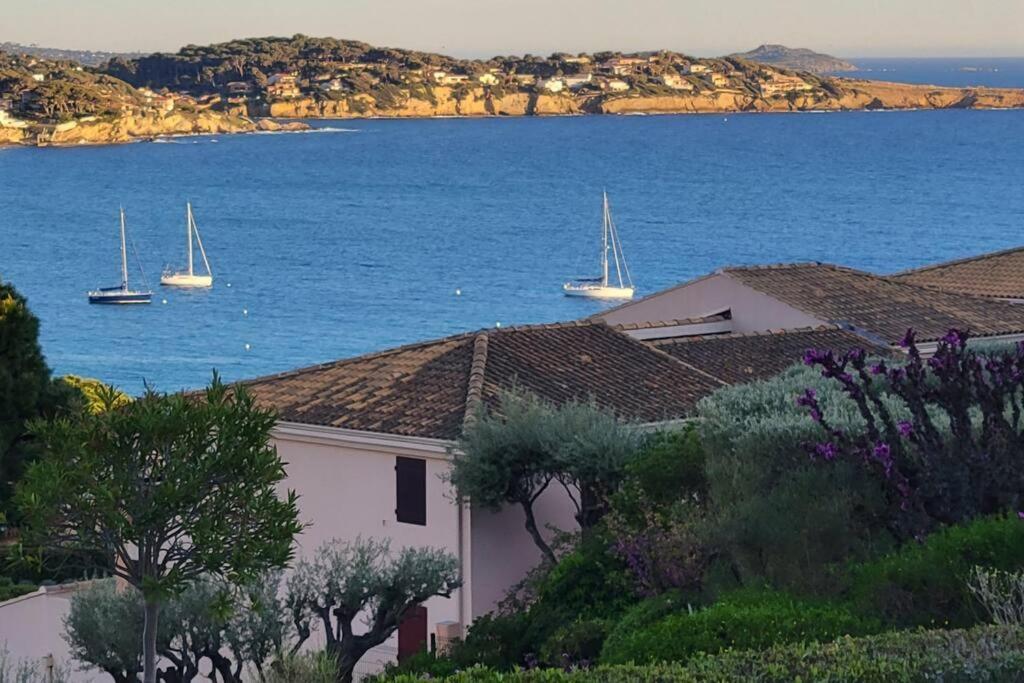 T2 Vue Mer Dans Residence Calme / T2 Sea View In A Quiet Residence Bandol Exterior foto